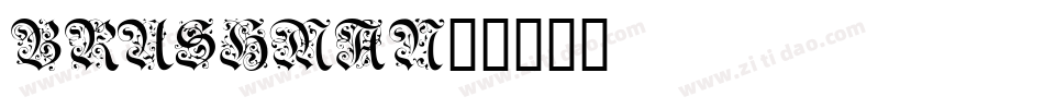 Brushman字体转换
