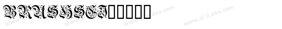 brushsci字体转换