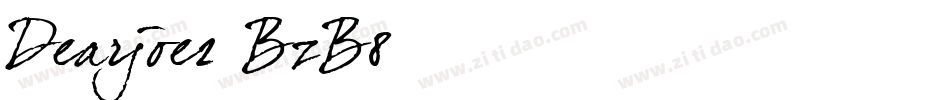 Dearjoe2-BzB8字体转换