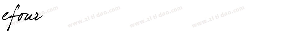 efour字体转换