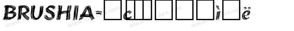 BRUSHIA字体转换
