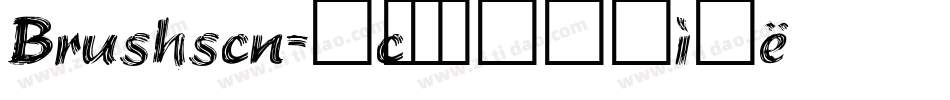 Brushscn字体转换
