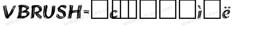 VBRUSH字体转换