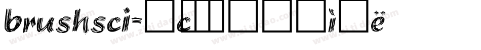 brushsci字体转换