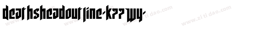 DeathsheadOutline-K77Wy字体转换
