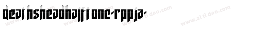DeathsheadHalftone-RppJA字体转换