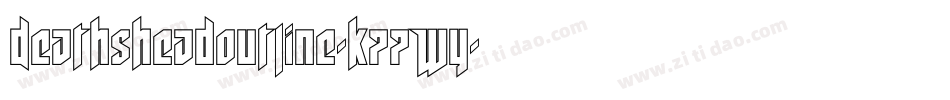 DeathsheadOutline-K77Wy字体转换