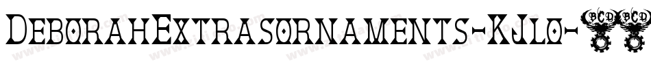 DeborahExtrasornaments-KJlo字体转换