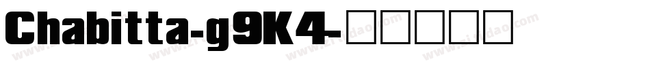 Chabitta-g9K4字体转换