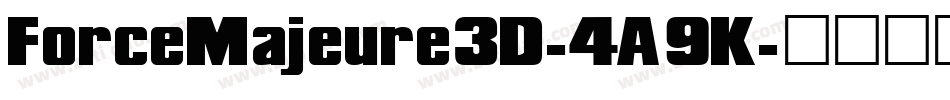 ForceMajeure3D-4A9K字体转换