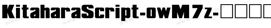 KitaharaScript-owM7z字体转换