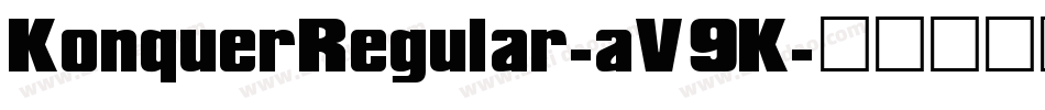 KonquerRegular-aV9K字体转换