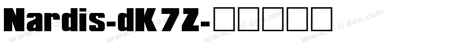 Nardis-dK7Z字体转换