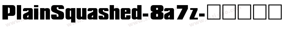 PlainSquashed-8a7z字体转换