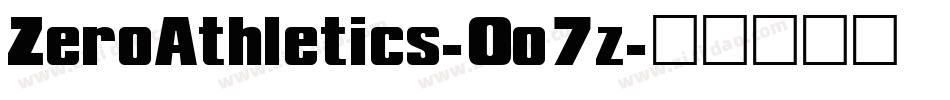 ZeroAthletics-0o7z字体转换