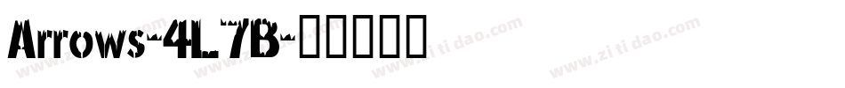 Arrows-4L7B字体转换