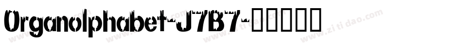 Organolphabet-J7B7字体转换