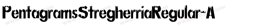 PentagramsStregherriaRegular-A9a2字体转换