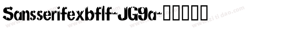 Sansserifexbflf-JG9a字体转换