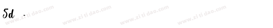 5d字体字体转换