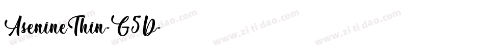 AsenineThin-G5D字体转换 AsenineThin-G5D字体转换