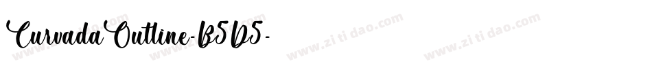 CurvadaOutline-B5D5字体转换