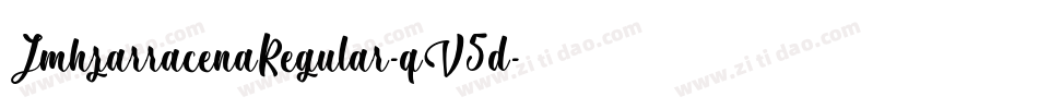 JmhzarracenaRegular-qV5d字体转换