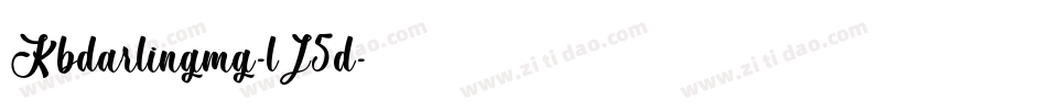 Kbdarlingmg-lJ5d字体转换