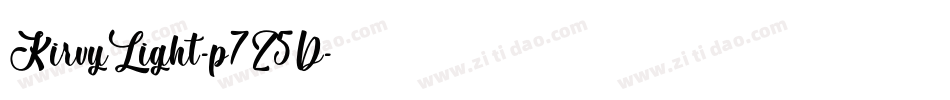 KirvyLight-p7Z5D字体转换