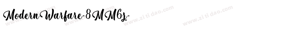 ModernWarfare-8MM6z字体转换