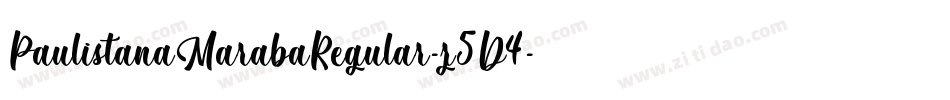 PaulistanaMarabaRegular-z5D4字体转换