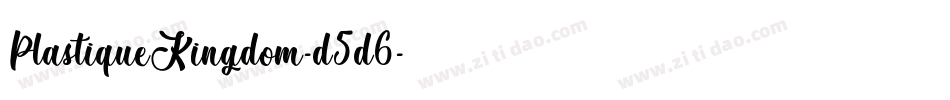 PlastiqueKingdom-d5d6字体转换