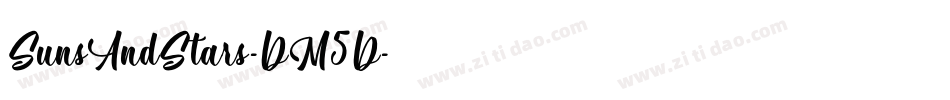 SunsAndStars-DM5D字体转换 SunsAndStars-DM5D字体转换