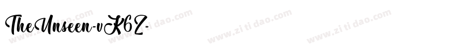 TheUnseen-vK6Z字体转换 TheUnseen-vK6Z字体转换