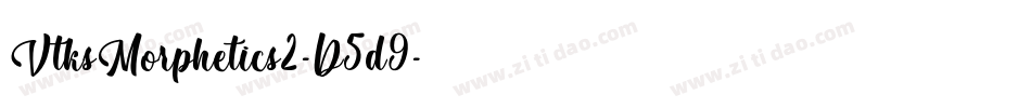 VtksMorphetics2-D5d9字体转换