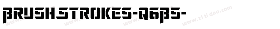 BrushStrokes-q6B5字体转换