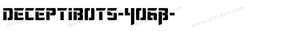 Deceptibots-4O6B字体转换