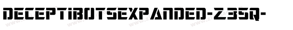 DeceptibotsExpanded-Z35q字体转换