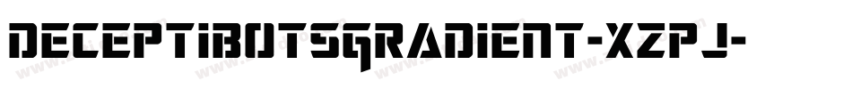 DeceptibotsGradient-xzpj字体转换