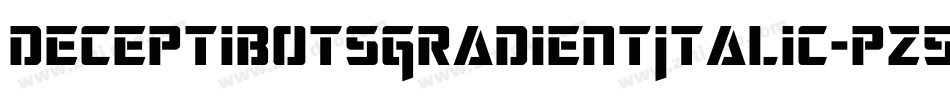 DeceptibotsGradientItalic-pz5y字体转换