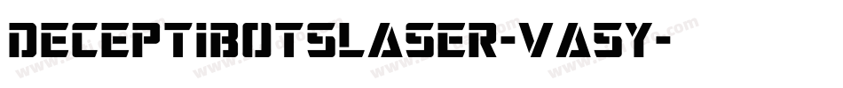 DeceptibotsLaser-Va5y字体转换