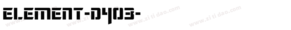 Element-D4O3字体转换
