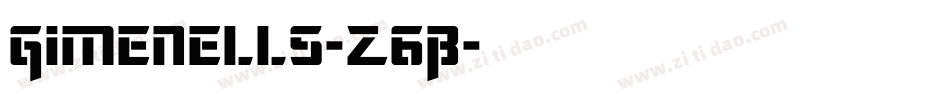 Gimenells-Z6B字体转换