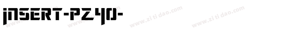 Insert-pZ4O字体转换
