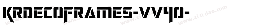 KrDecoFrames-vv4O字体转换 KrDecoFrames-vv4O字体转换