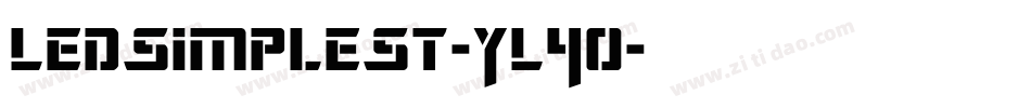 LedSimpleSt-YL4o字体转换