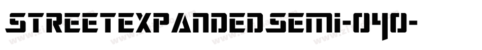 StreetExpandedSemi-o4o字体转换