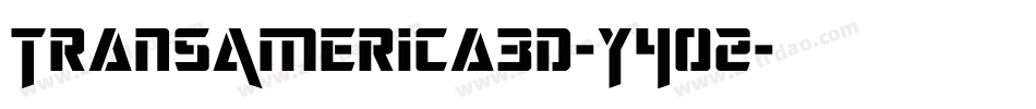 TransAmerica3D-Y4o2字体转换