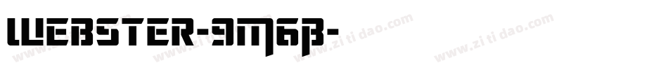 Webster-9M6B字体转换