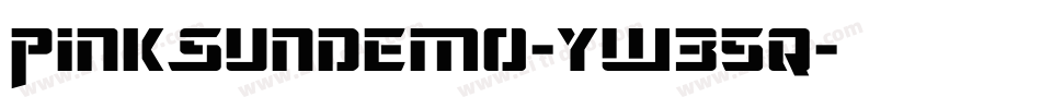 PinkSunDemo-yw35q字体转换
